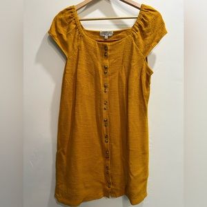 Madewell Mustard Mini Dress